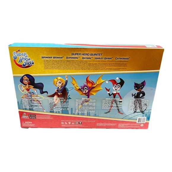 DC Super Hero Fashion Dolls 5 Pk Batgirl Wonder Woman Supergirl Harley  Quinn - Picture 3 of 5